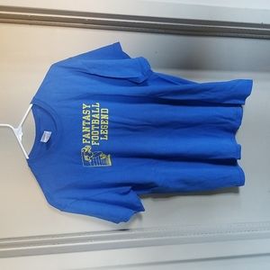 Fantasy Football Legend Tee Medium Large Blue